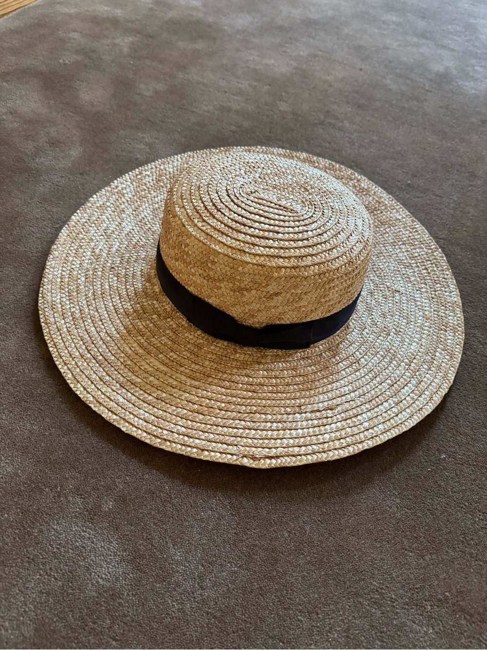 Lack of Color Wide Brimmed Hat, Natural Woven Size M